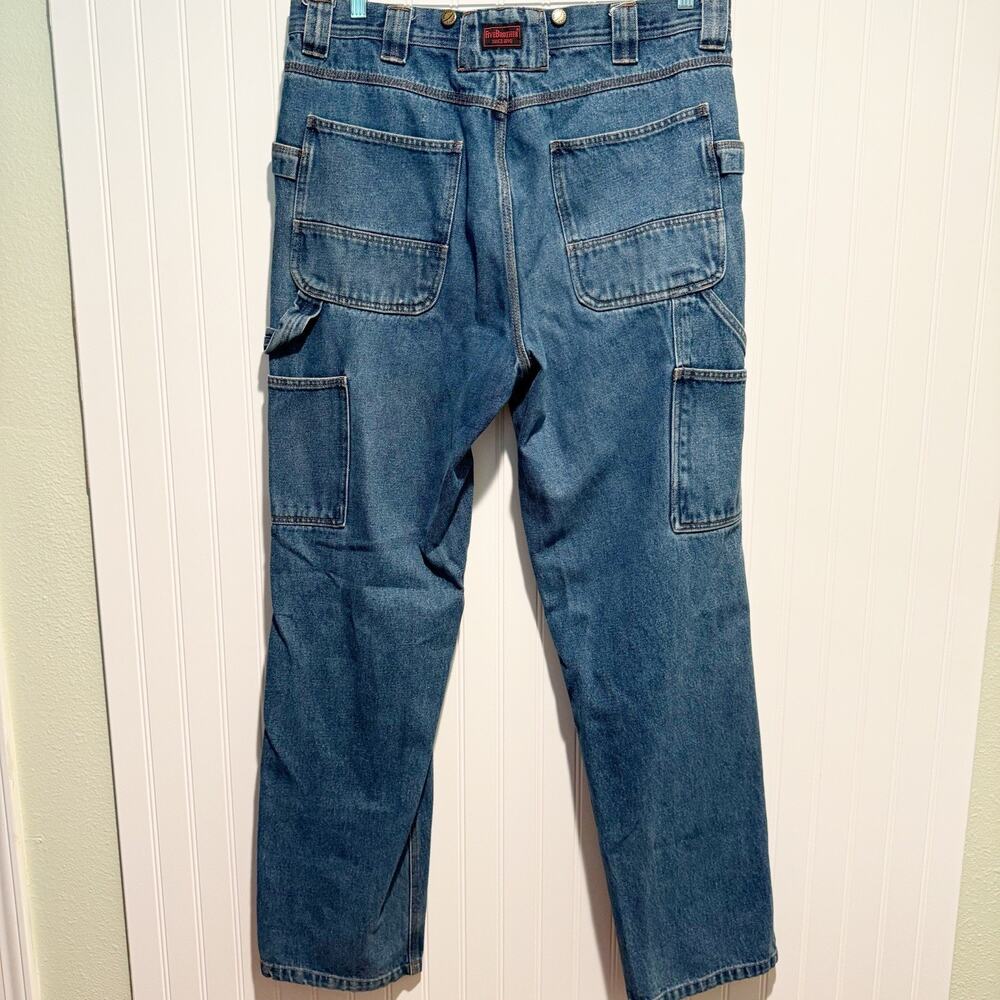 Five Brothers Carpenter Jeans Logger Suspender Buttons Mens 38x36 - Picture 5 of 6